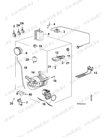 Взрыв-схема стиральной машины Privileg 115S,20219 - Схема узла Electrical equipment 268